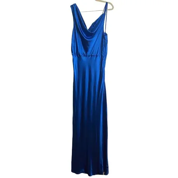 Veronica Beard Sanderson Dress Silk Blend Cowl Formal Gala Prom Party Size 14